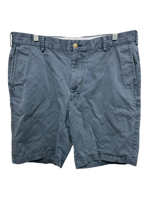 Peter Millar Size 36 Blue Cotton Solid Zip Fly Men's Shorts Blue / 36