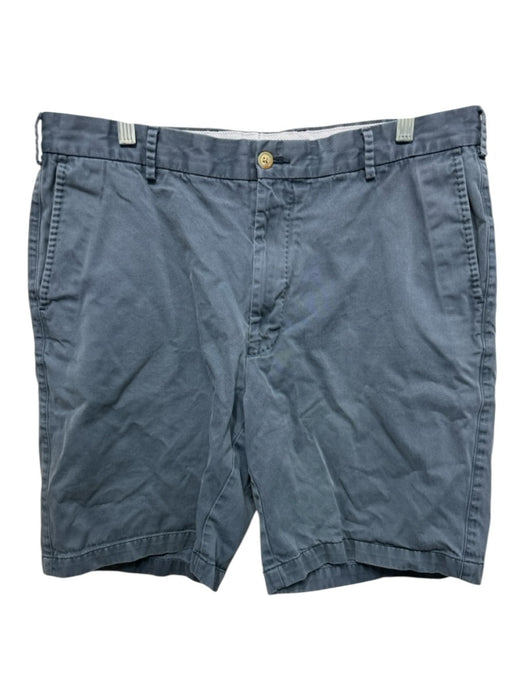Peter Millar Size 36 Blue Cotton Solid Zip Fly Men's Shorts Blue / 36