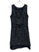 CH Carolina Herrera Size 6 Black Metallic Thread Sleeveless Tweed Dress Black / 6