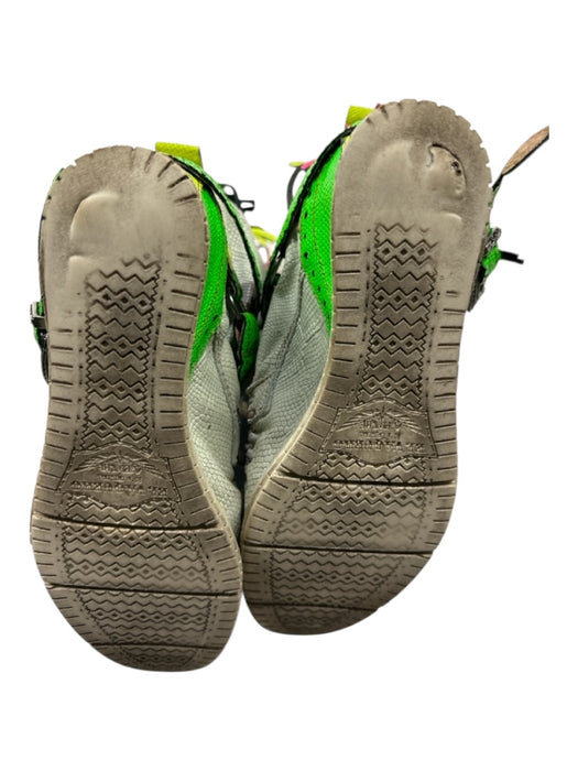 El Vaquero Shoe Size est 9 Taupe, Green, Yellow, Pink Snake Skin Moccasin Boots Taupe, Green, Yellow, Pink / est 9