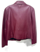 Veda Size 2 Maroon Red Leather Long Sleeve Asymmetric Zip Collar Jacket Maroon Red / 2