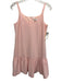 Trina Turk Size 2 Light Pink Polyester Spaghetti Strap V Neck Keyhole Back Dress Light Pink / 2
