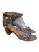 Valentino Garavani Shoe Size 38.5 Taupe Beige Leather Rockstud Sandals Taupe Beige / 38.5
