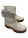 Ted Baker Shoe Size 40 Brown & White Leather Calf High Front Zip Platform Boots Brown & White / 40