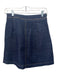 Ted Baker Size 1/S Dark Wash Cotton Denim Back Zip Mini Carpenter Pocket Skirt Dark Wash / 1/S