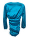 Lovers and Friends Size S Turquoise Blue Shimmer Long Sleeve V Neck Dress Turquoise Blue / S