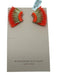 Mignonne Gavigan Orange & Gold Plastic Beaded Wing Post Back Earrings Orange & Gold