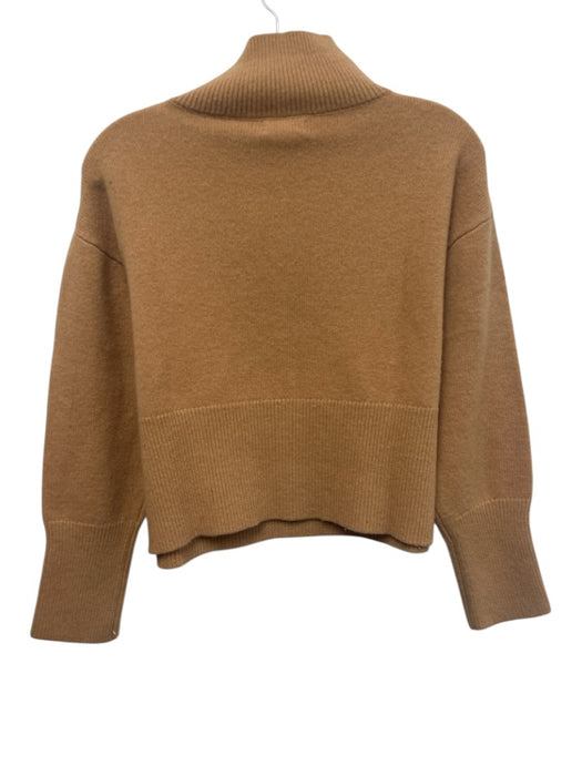 Suncoo Size T1 Brown Wool High Neck Long Sleeve Knit Sweater Brown / T1