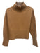 Suncoo Size T1 Brown Wool High Neck Long Sleeve Knit Sweater Brown / T1