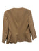 Theory Size 2 Brown Wool Long Sleeve Blazer Open Jacket Brown / 2