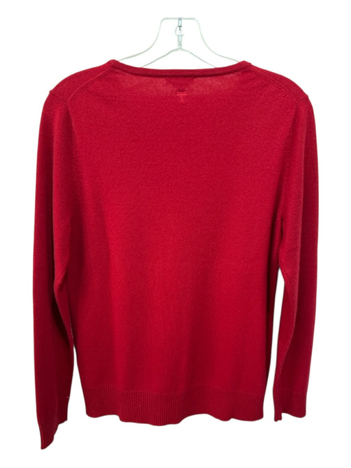 Tyler Boe Size M Red Cashmere Long Sleeve Solid Sweater Red / M