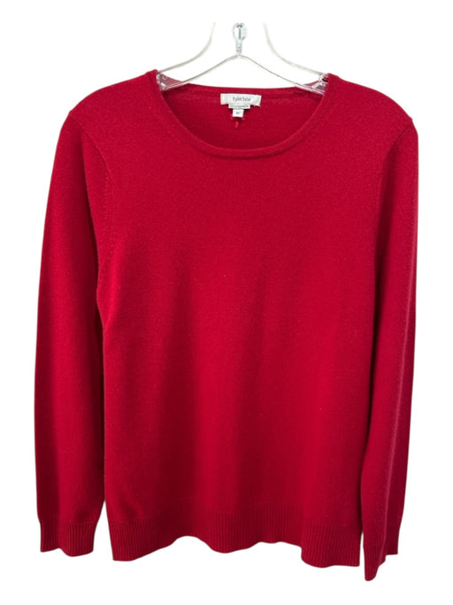 Tyler Boe Size M Red Cashmere Long Sleeve Solid Sweater Red / M