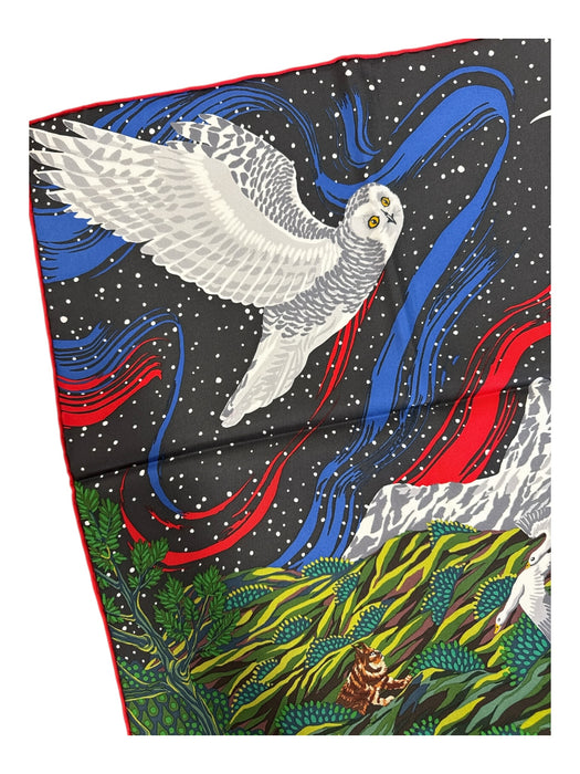 Hermes Red, Green, Blue, Multi Silk Flora & Fauna Square scarf Red, Green, Blue, Multi
