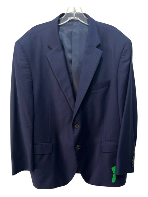 Peter Millar Blue Wool Blend Solid Men's Blazer Est 46