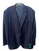 Peter Millar Blue Wool Blend Solid Men's Blazer Est 46