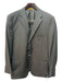 Hickey Freeman Dark Gray Wool Blend Solid 2 Button Men's Suit 48