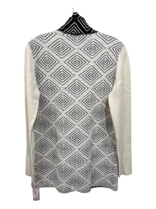 Simply Natural Size L Cream & Black Baby Alpaca Rib Knit Knit Block Sweater Cream & Black / L