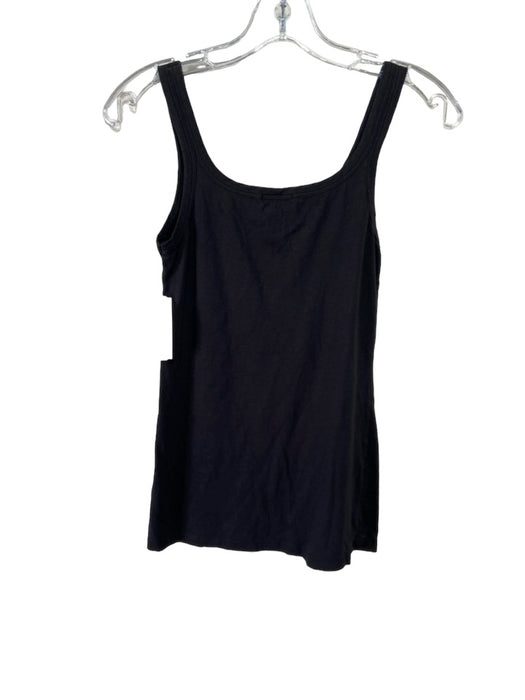 Theory Size Small Black Cotton Blend Tank Top Black / Small