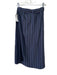 Vince Size 4 Black & Navy Viscose Blend Midi Pleat Detail Stripes Belt Inc Skirt Black & Navy / 4