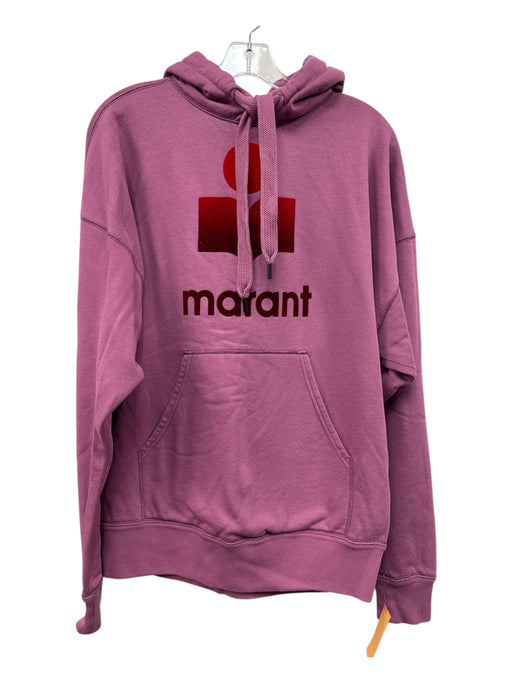 Isabel Marant Etoile Size 36 Pink & Red Cotton Blend Hood Logo Gradient Sweater Pink & Red / 36