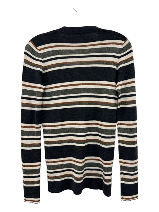 Brunello Cucinelli Size Small Gray, Bronze, Multi Wool & Cashmere Cardigan Gray, Bronze, Multi / Small