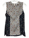 Derek Lam 10 Crosby Size 6 Navy Blue, Red, White Silk tile motif Back Zip Top Navy Blue, Red, White / 6