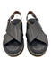 Clergerie Shoe Size 38 Black Leather Upper Foam Criss Cross Slingback Sandals Black / 38