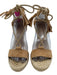Joie Shoe Size 37.5 Tan & beige Suede Braided lace up Espadrille Wedges Tan & beige / 37.5