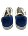 Vince Shoe Size 7 White & Blue Leather lace up Low Top Sneakers White & Blue / 7