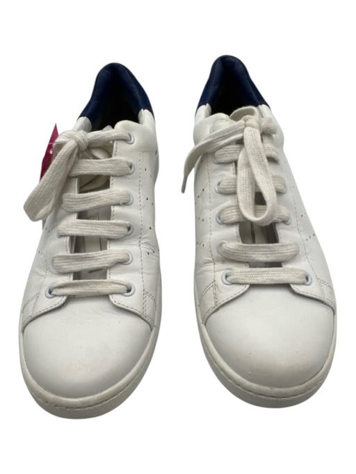 Vince Shoe Size 7 White & Blue Leather lace up Low Top Sneakers White & Blue / 7