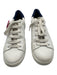 Vince Shoe Size 7 White & Blue Leather lace up Low Top Sneakers White & Blue / 7