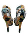 Loeffler Randall Shoe Size 7.5 Black, Orange, Blue Leather & Textile Sandals Black, Orange, Blue / 7.5