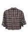Cinq a Sept Size S Gray, Pink, Multi Cotton Plaid Short Sleeve Button Up Top Gray, Pink, Multi / S