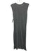 Joie Size S Gray Polyester & Cotton Heathered Sleeveless Gathered Twist Dress Gray / S