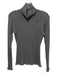 Paige Size S Gray Cashmere Long Sleeve Ribbed turtle neck Sweater Gray / S