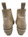 Clergerie Shoe Size 38 Beige Leather Gold Studs Chelsea Pointed Toe Booties Beige / 38