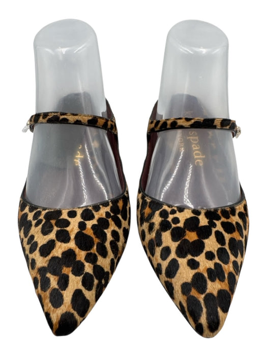 Kate Spade Shoe Size 7.5 Brown & Black Leather Pony Hair Pointed Toe Sandals Brown & Black / 7.5