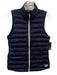 New Balance Size S Navy Blue Polyester Puffer High Neck Zip Up Vest Navy Blue / S