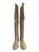 Stuart Weitzman Shoe Size 7.5 Beige Leather Upper Suede Tie Top Flat Boots Beige / 7.5
