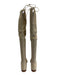 Stuart Weitzman Shoe Size 7.5 Beige Leather Upper Suede Tie Top Flat Boots Beige / 7.5