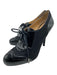 Circa Joan & David Shoe Size 5.5 Black Patent Leather Wingtip Lace Up Heels Black / 5.5