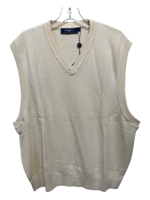 Bobby Jones NWT Size XL Cream Cotton Men's Vest Cream / XL