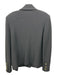 St John Collection Size 8 Black Wool Blend Textured Enamel Buttons Blazer Jacket Black / 8