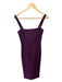 Cinq a Sept Size 2 Plum Polyester Blend Sleeveless Square Neck Midi slit Dress Plum / 2