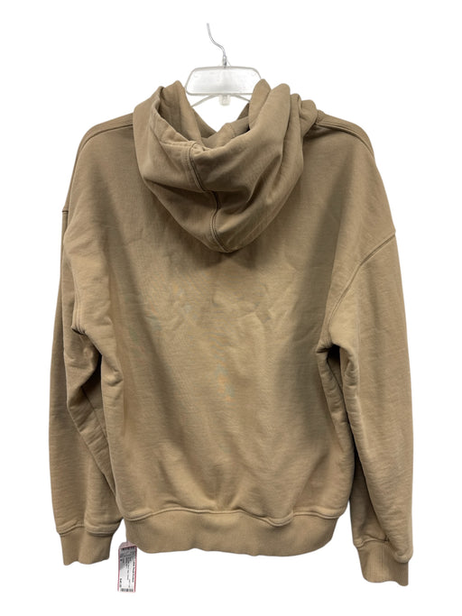 Lacoste Size M Tan Cotton Blend logo Hoodie Men's Jacket Tan / M