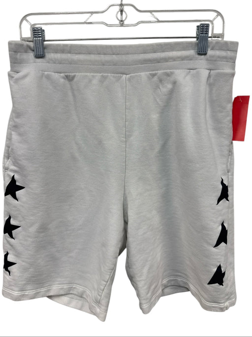 Golden Goose Size M White & Black Cotton Blend Stars Sweatshort Men's Shorts White & Black / M