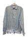 Officine Generale Size S Blue & White Cotton Blend Striped Long Sleeve Shirt Blue & White / S