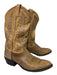 Tony Lama Shoe Size 10.5 Beige Leather Western Cowboy Men's Shoes Beige / 10.5
