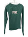 Fore All Size M Green & White Nylon Blend Ribbed Color Block Long Sleeve Top Green & White / M