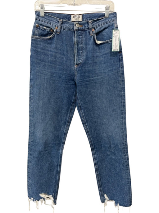 Agolde Size 26 Medium dark wash Cotton Blend Denim High Rise Button Fly Jeans Medium dark wash / 26